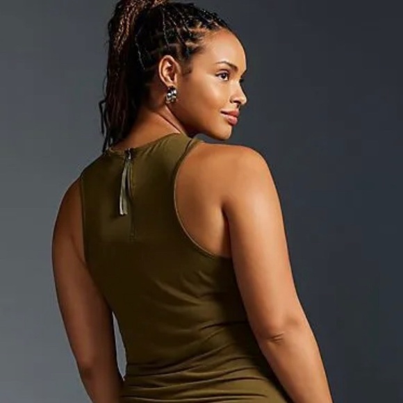 Anthropologie Daily Practice Sleeveless Side-Ruched Dress - Picture 11 of 16